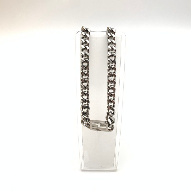 中古品】 FENDI フェンディ バゲット チェーン ネックレス