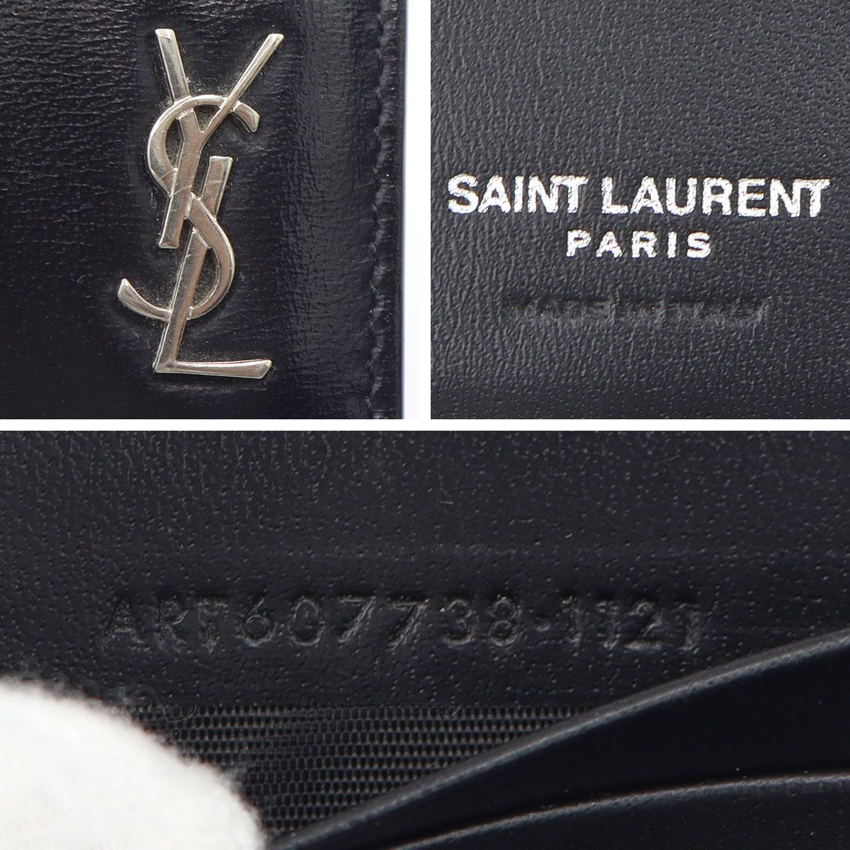 サンローランパリ　SAINT LAURENT PARIS 二つ折りマネークリップ サンローランパリ(SAINT LAURENT PARIS) マネークリップ財布 ART607738