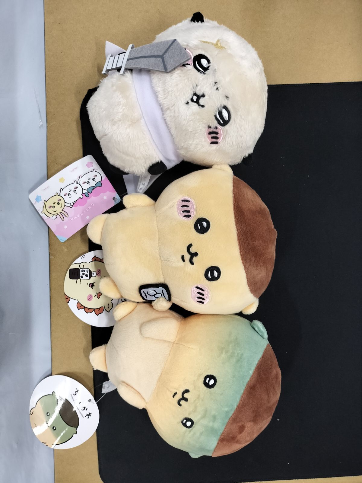 26060115［新品］ちいかわ くりまんじゅう ラッコ ぬいぐるみ 3点 