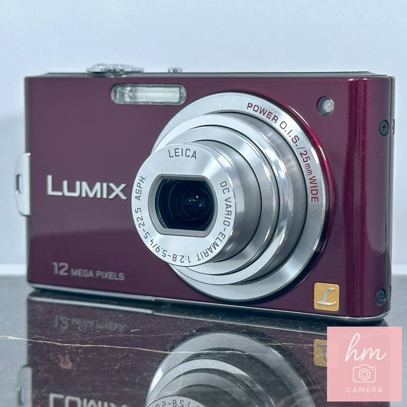カメラ Panasonic LUMIX DMC-FX60 コンデジ レトロ バイオレット