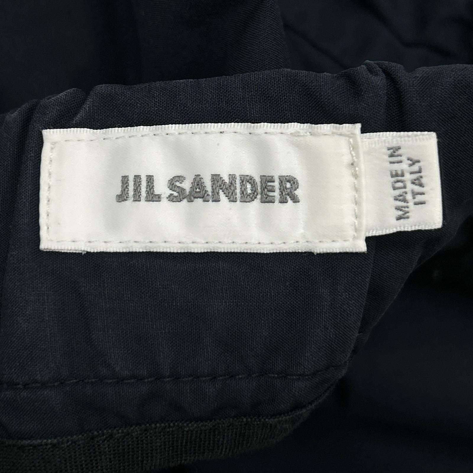 JIL SANDER ジルサンダー ネイビー テーパードパンツ 48 - メルカリ