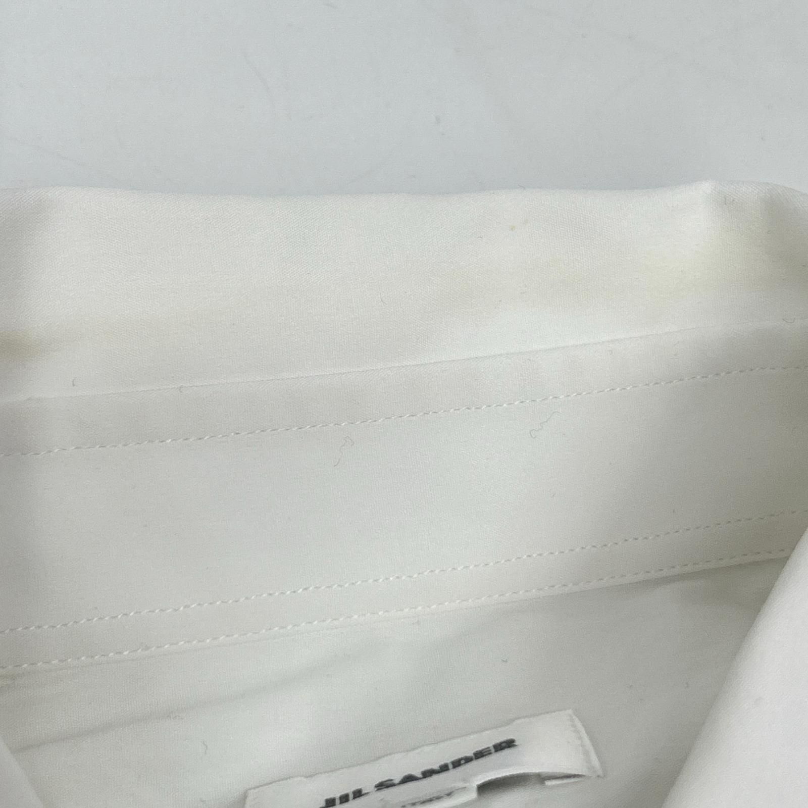 JIL SANDER ジルサンダー 16年 ホワイト コットン 比翼 長袖シャツ 42