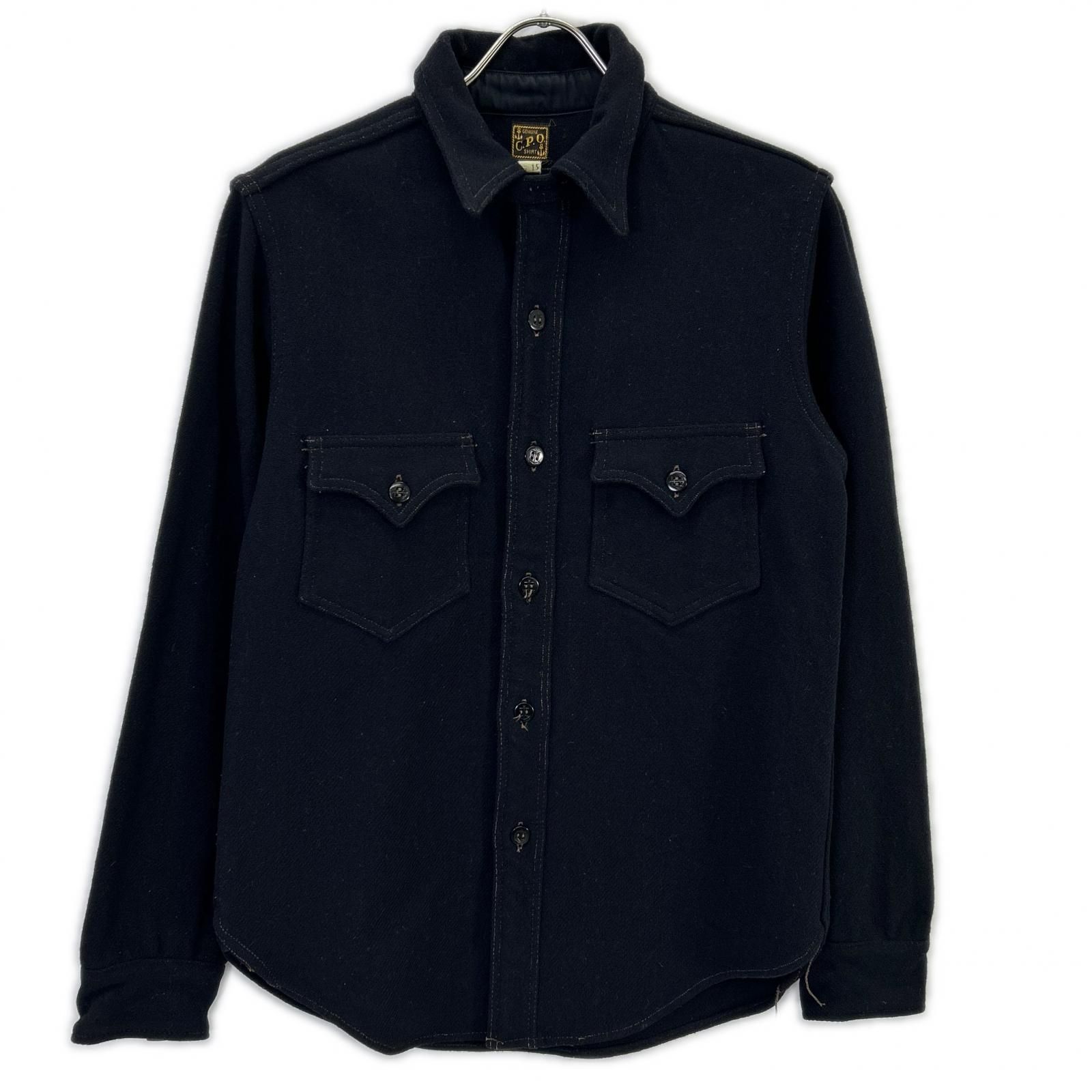 フリーホイーラーズ　CPOシャツ　ウール　15 FREEWHEELERS フリーホイーラーズ CPOシャツ ブラック ウール 15