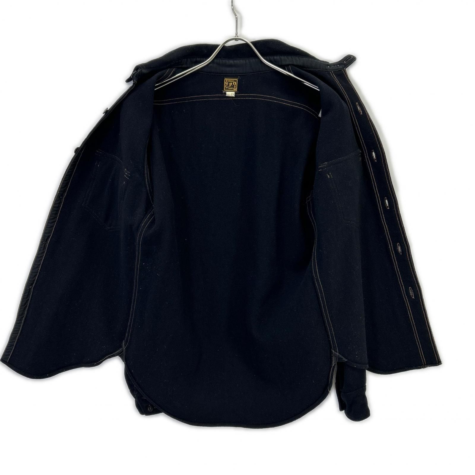 FREEWHEELERS フリーホイーラーズ CPOシャツ ブラック ウール 15