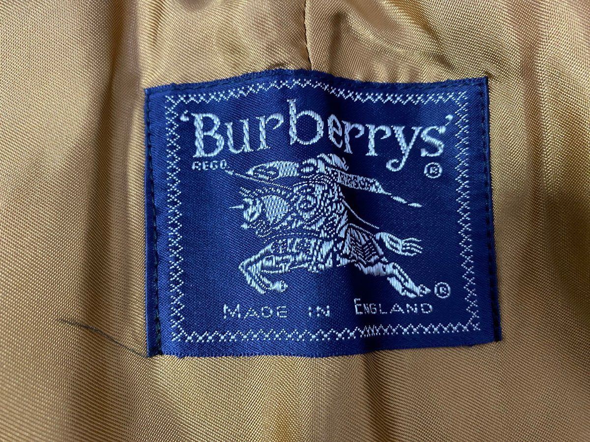 70s 80s Burberry's バーバリー ライナー付き 比翼 ステンカラーコート