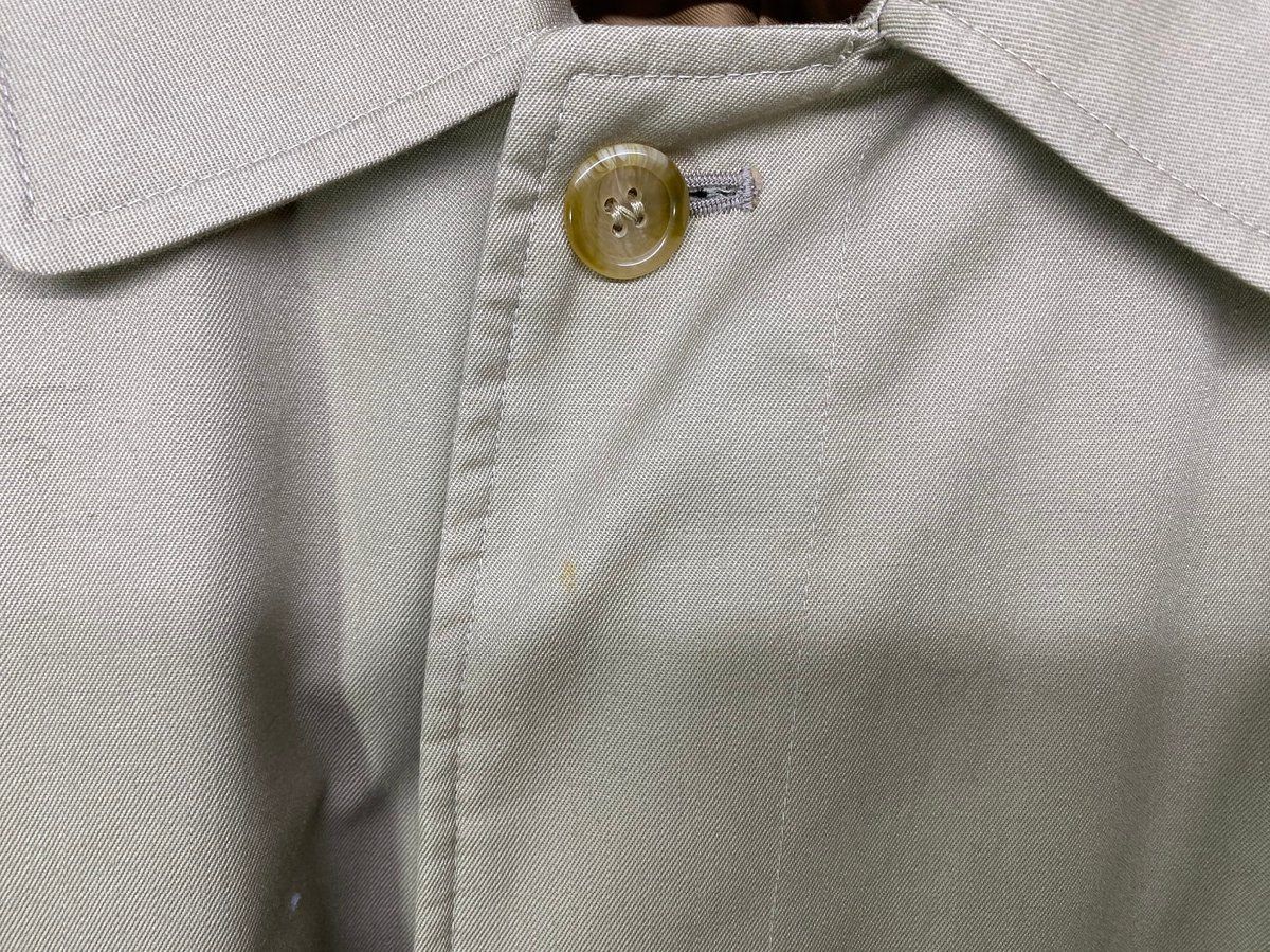 70s 80s Burberry's バーバリー ライナー付き 比翼 ステンカラーコート