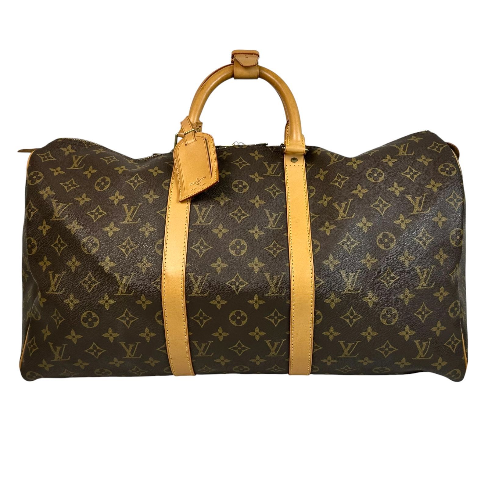 【LOUIS VUITTON】 ルイ・ヴィトン キーポル バンドリエール50 M41416 モノグラム ブラウン系 旅行鞄 ボストンバッグ 旅行バッグ 大容量 レディース メンズ ユニセックス ショルダー欠品【中古品】 USED-B 【9304】