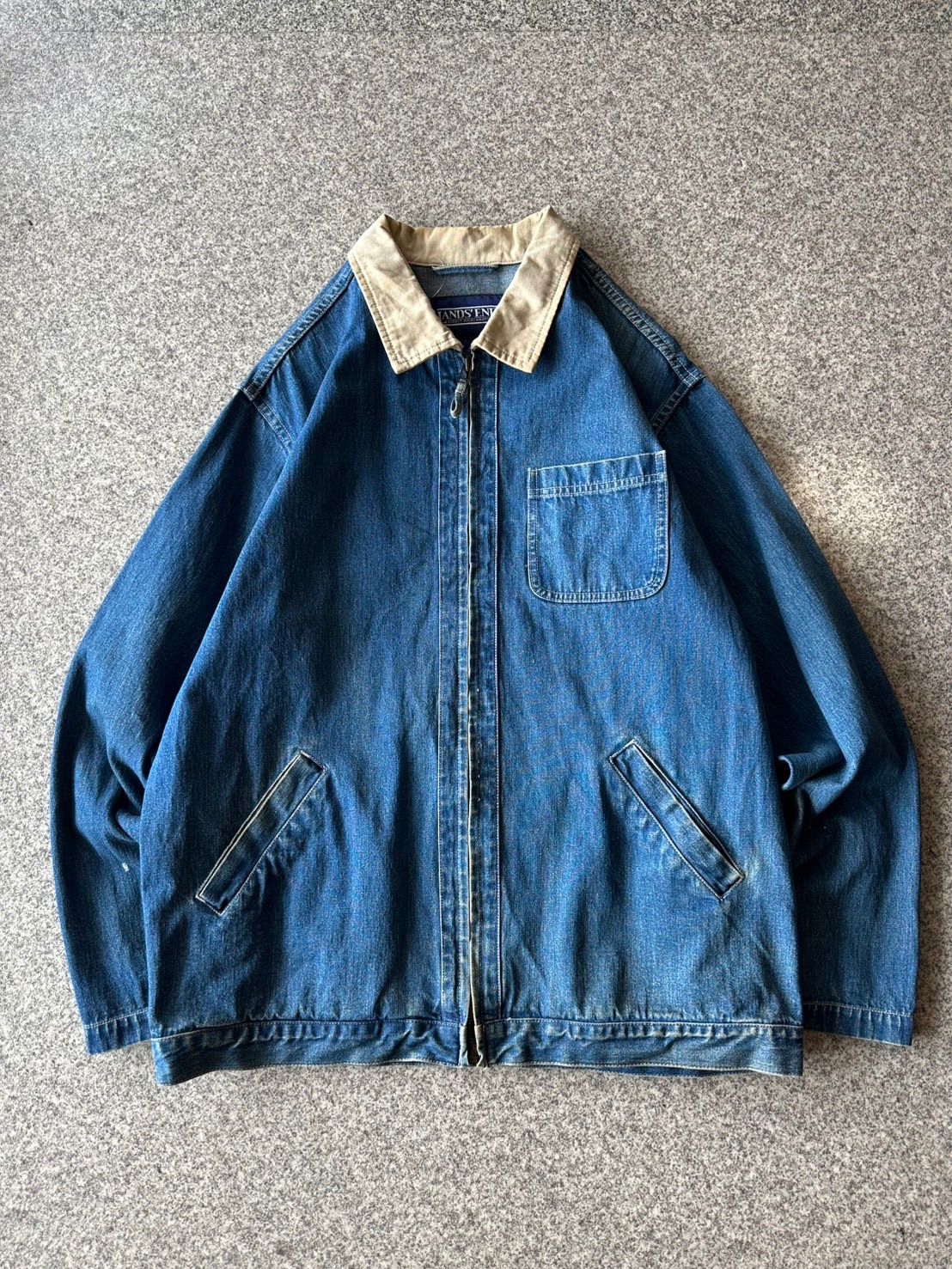 90s LANDS END デニムスイングトップ