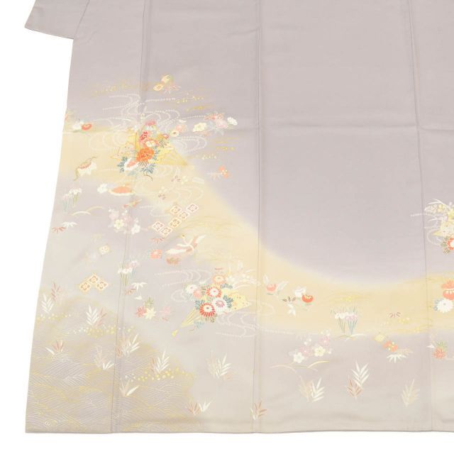 色留袖 リサイクル着物 正絹 絹 Lサイズ ちょっとふくよかL 特品 身丈