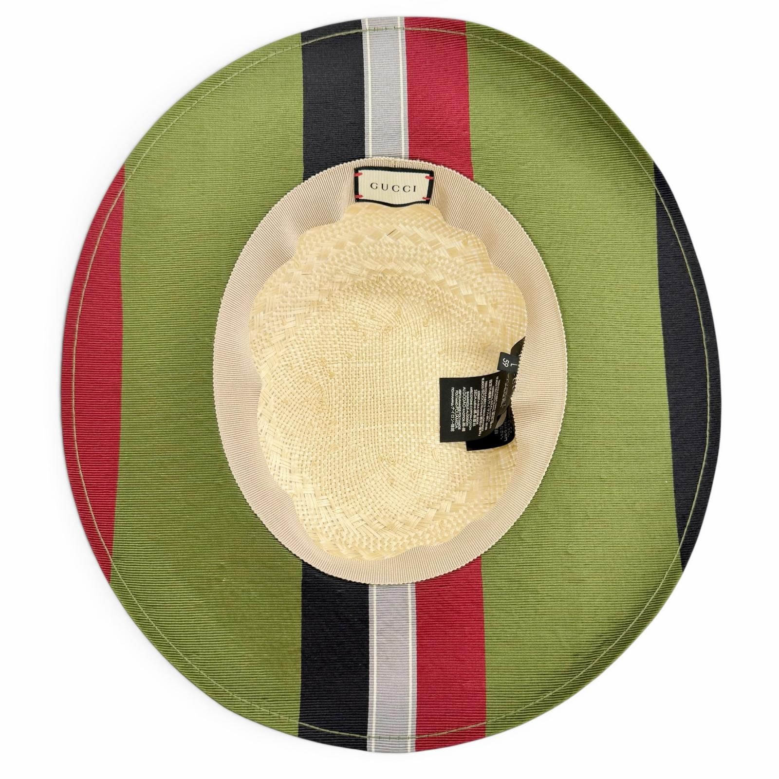 美品△GUCCI グッチ 一部シルク混 タイガーヘッド リボンテープ 麦わら帽子 ストローハット ナチュラル L 59cm イタリア製 正規品 レディース オススメ◎ 美品△GUCCI グッチ 一部シルク混 タイガーヘッド リボンテープ 麦わら帽子 ストローハット ナチュラル L 59cm イタリア製 正規品 レディース オススメ◎