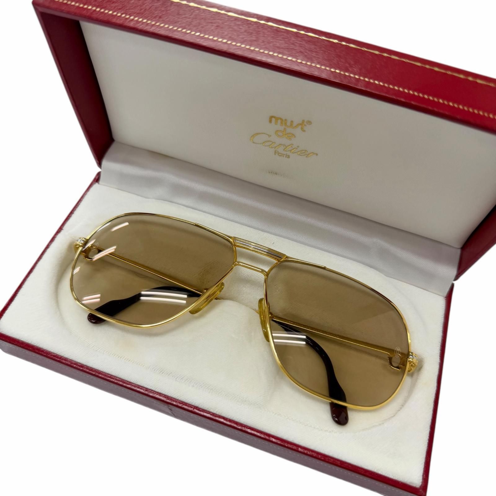 極美品□Cartier カルティエ ヴィンテージ トリニティ ツーブリッジ