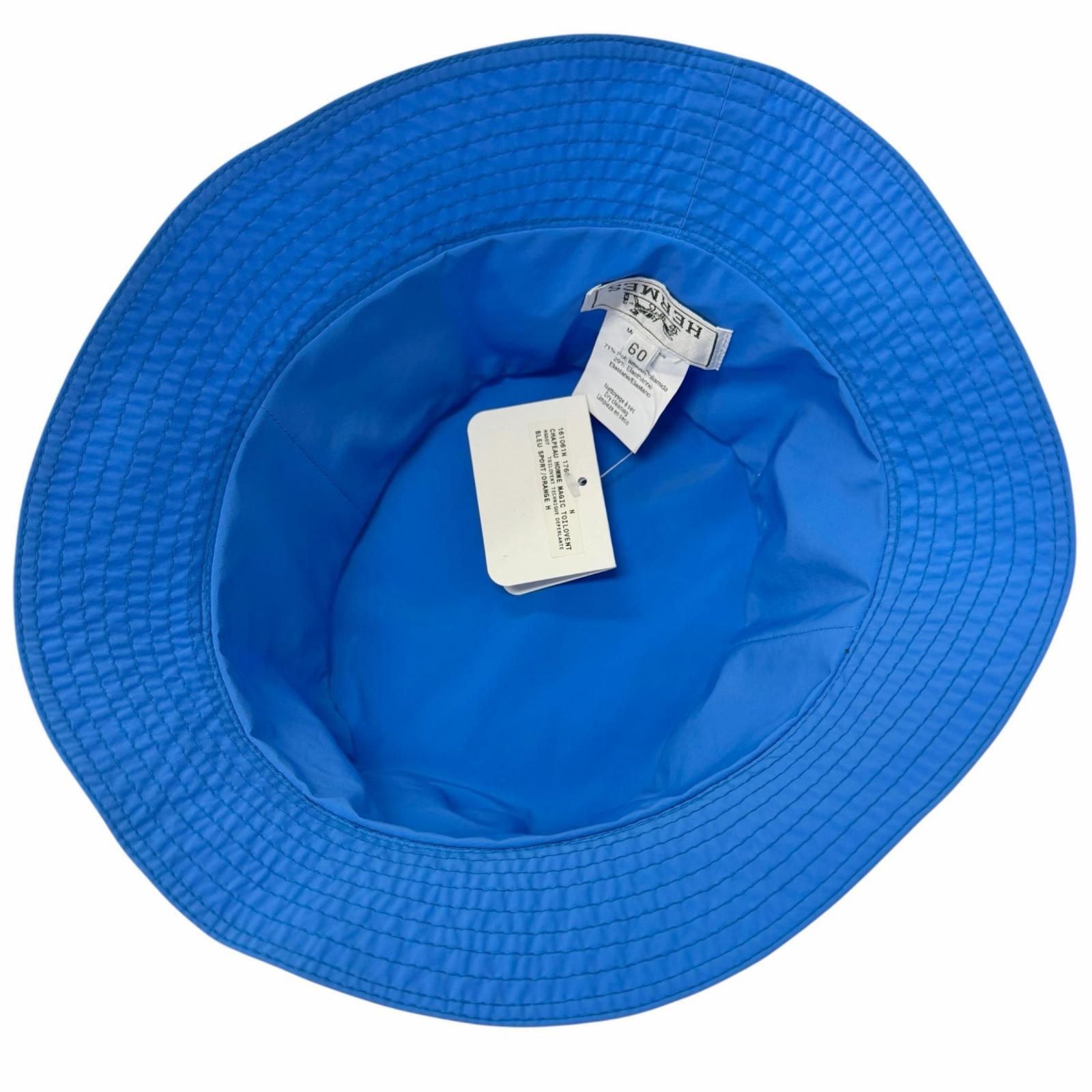 未使用品□HERMES エルメス MAGIC TOILOVENT HロゴZIP バケットハット