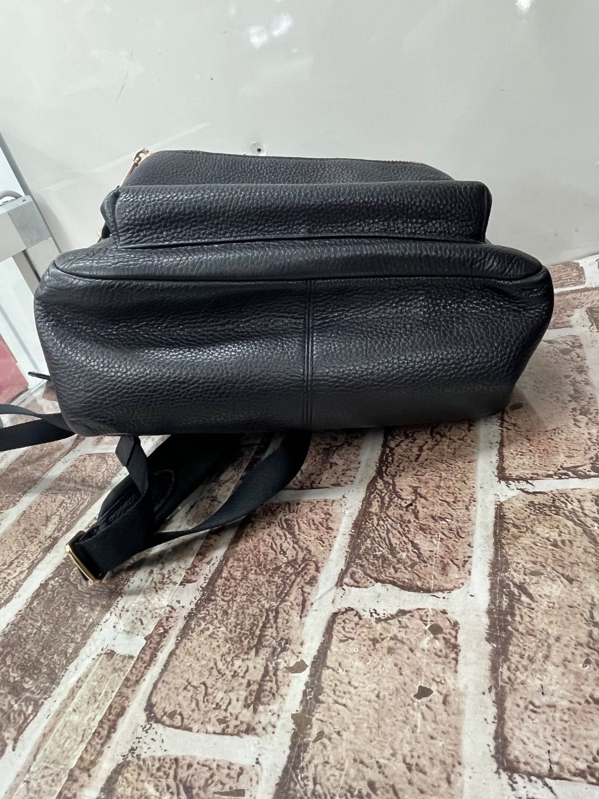 ▽COACH コーチ レザー チャーリー バックパック ブラック F30550 