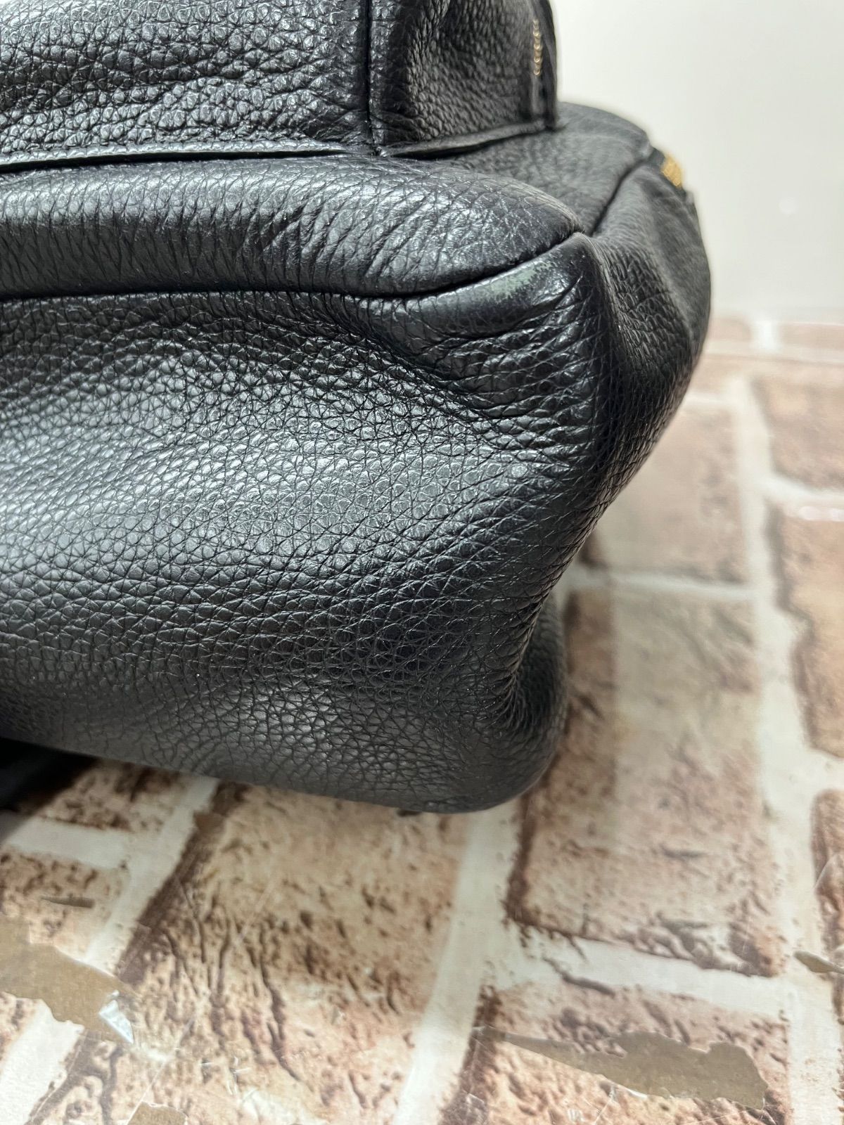 ▽COACH コーチ レザー チャーリー バックパック ブラック F30550 