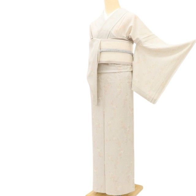 百華❀Y5026◇美品 正絹 手縫い仕立て 夏着物 絽 小紋 - メルカリ