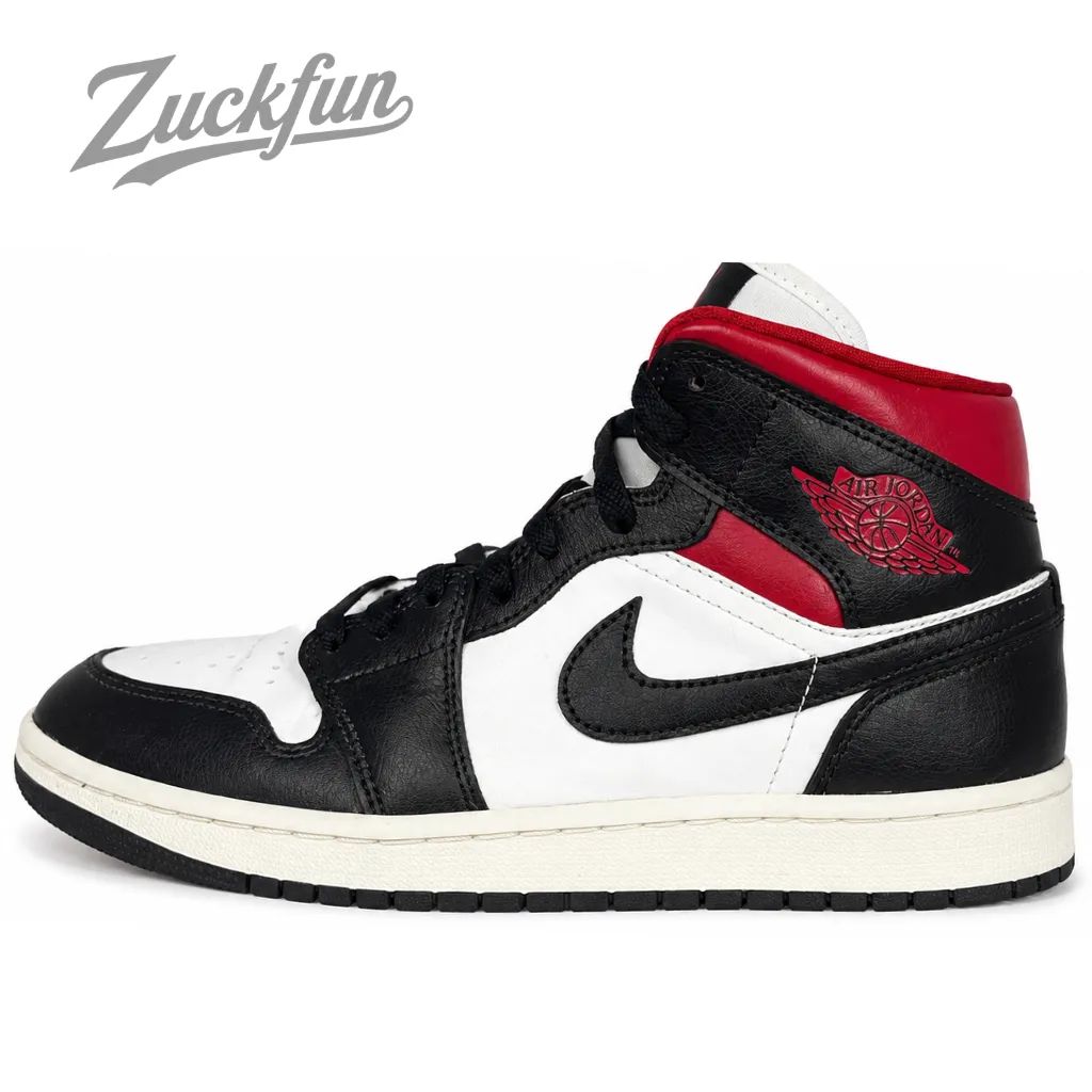NIKE AIR JORDAN 1 MID ナイキ エア ジョーダン 1 ミッド カット ホワイト ギムレッド ブラック 25.5cm メンズ ナイキ スニーカー U11516