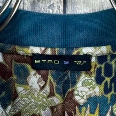 ETRO エトロ MADE IN ITALY イタリー イタリア製 総柄 半袖 コットン