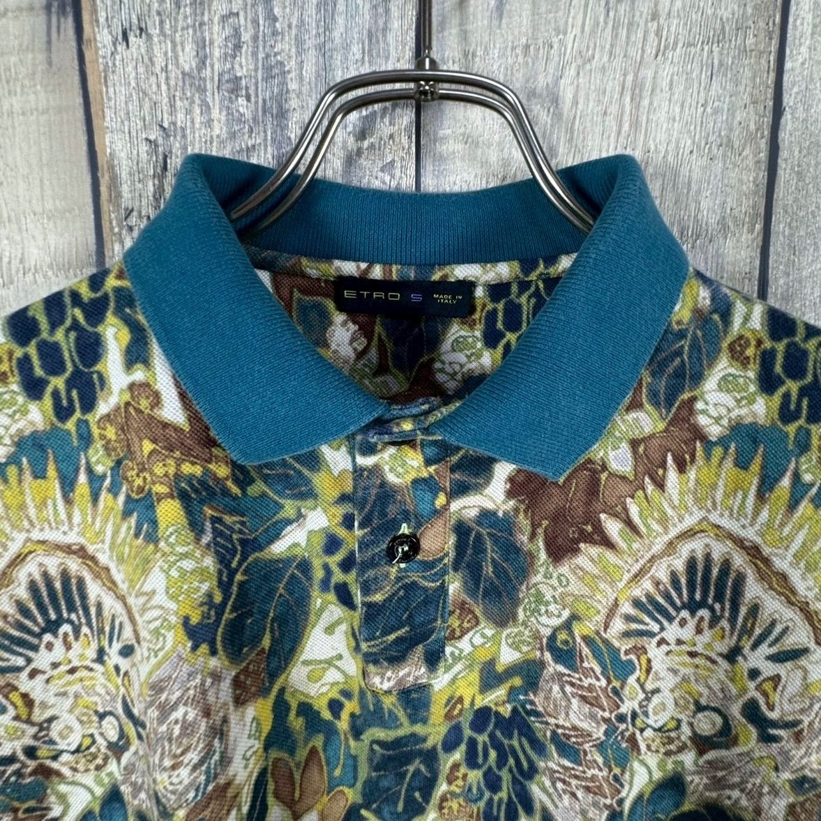 ETRO エトロ MADE IN ITALY イタリー イタリア製 総柄 半袖 コットン