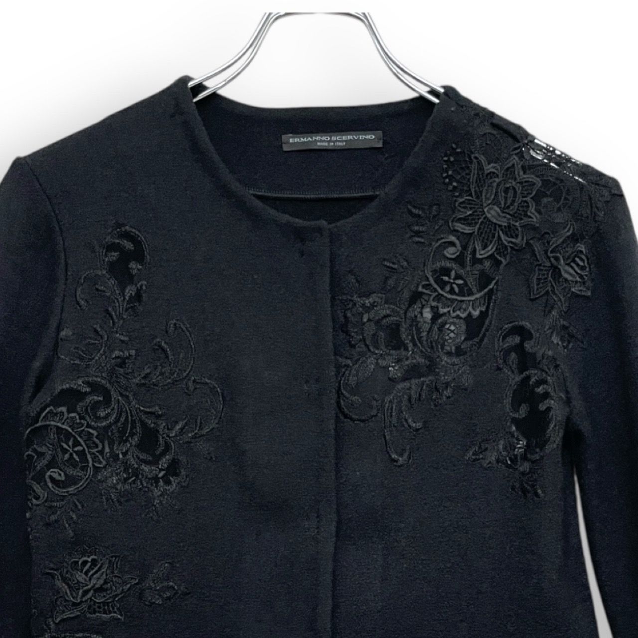 ERMANNO SCERVINO エルマンノ シェルヴィーノ 刺繍 レース ウール