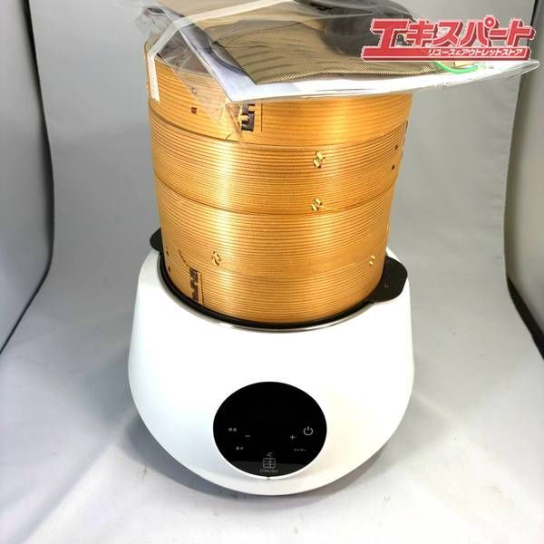 未使用品】B094 O'MUSU オムス せいろ 蒸し器 電気 タッチパネル 6