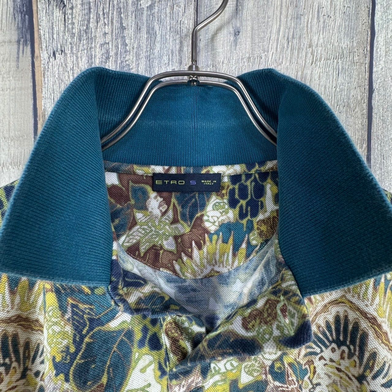 ETRO エトロ MADE IN ITALY イタリー イタリア製 総柄 半袖 コットン