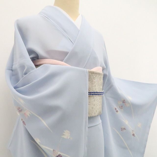❁tomihisa❁新品 夏単衣 本加賀友禅 田中志乃 落款 夏着物 正絹