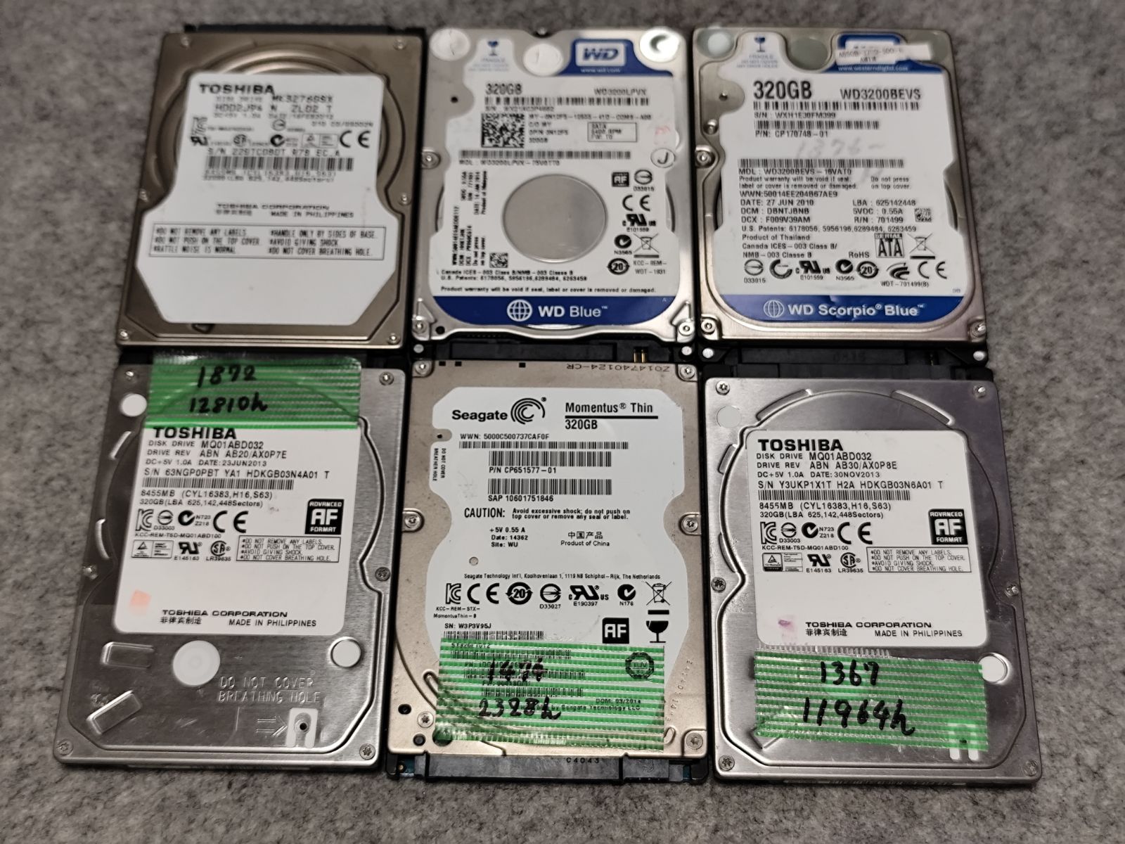 中古HDD 2.5 SATA 320GB 複数個でおトク - メルカリ