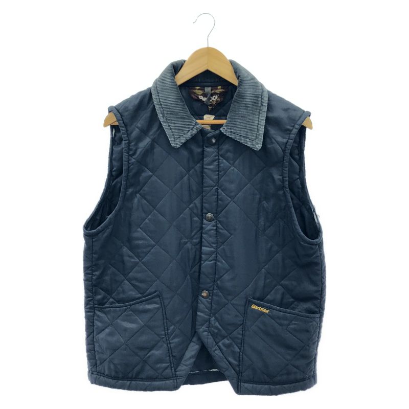 中古】Barbour キルティングベスト M ネイビー バブアー[10] - メルカリ