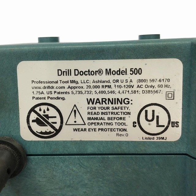 ☆中古品☆Drill Docter Model 500 ドリルドクター 500 ドリル研磨機 パーツ ケース付き129274 ☆中古品☆Drill Docter Model 500 ドリルドクター 500 ドリル研磨機 パーツ ケース付き129274