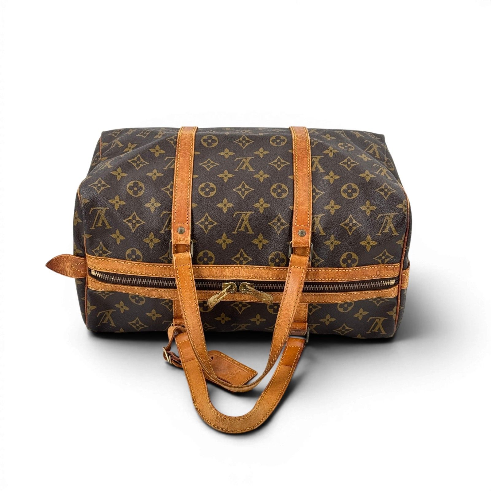 LOUIS VUITTON サック・スープル35 モノグラム ブラウン トラベル