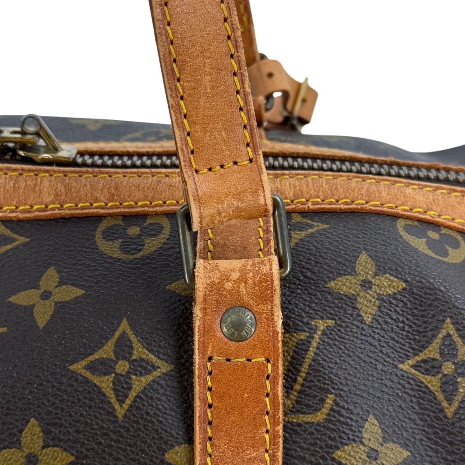 LOUIS VUITTON サック・スープル35 モノグラム ブラウン トラベル 
