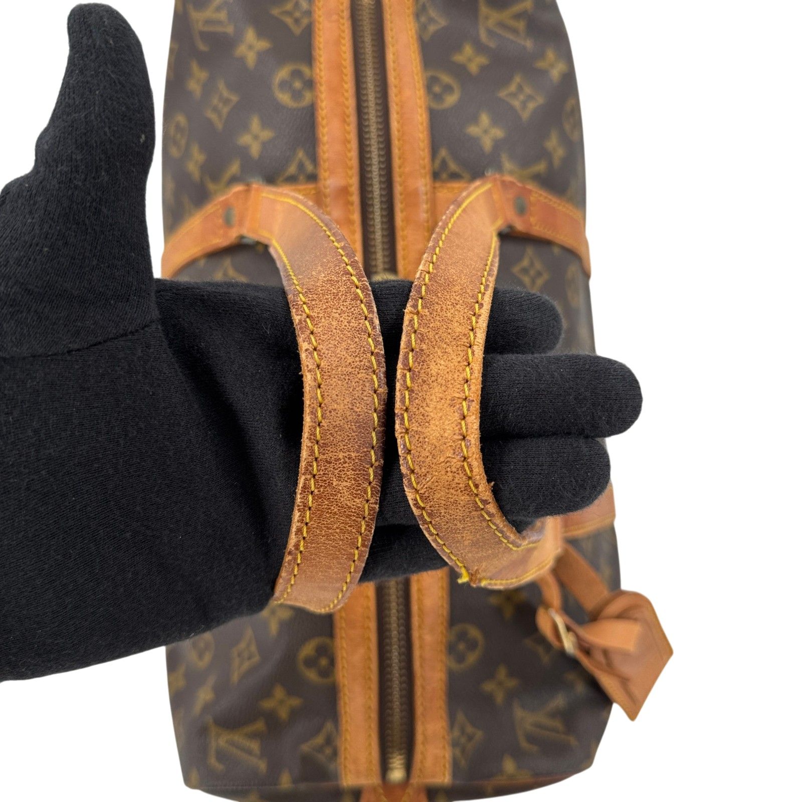 LOUIS VUITTON サック・スープル35 モノグラム ブラウン トラベル