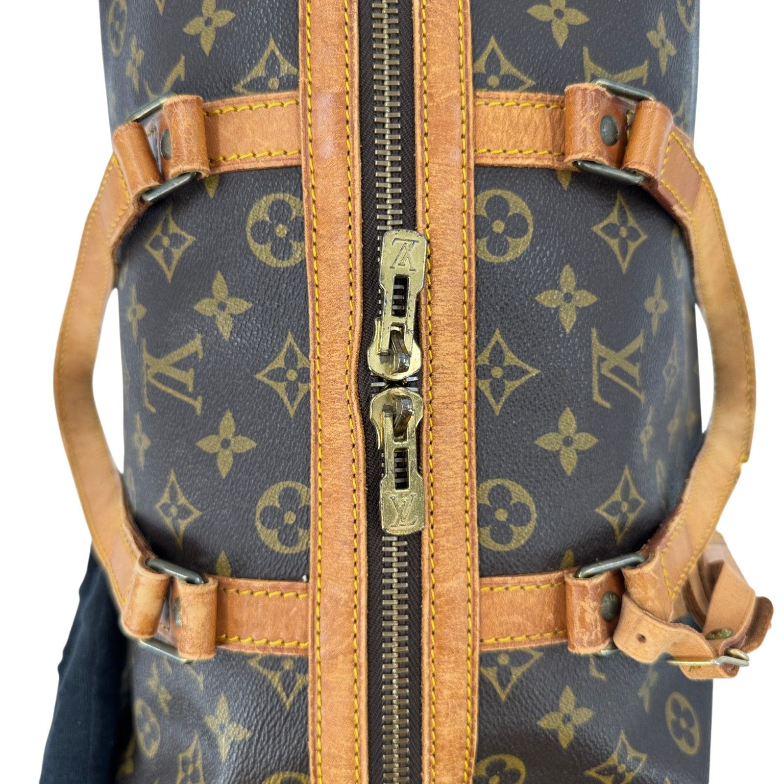 LOUIS VUITTON サック・スープル35 モノグラム ブラウン トラベル