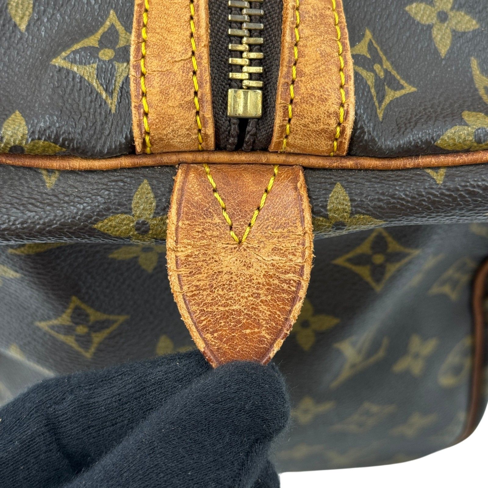 LOUIS VUITTON サック・スープル35 モノグラム ブラウン トラベル