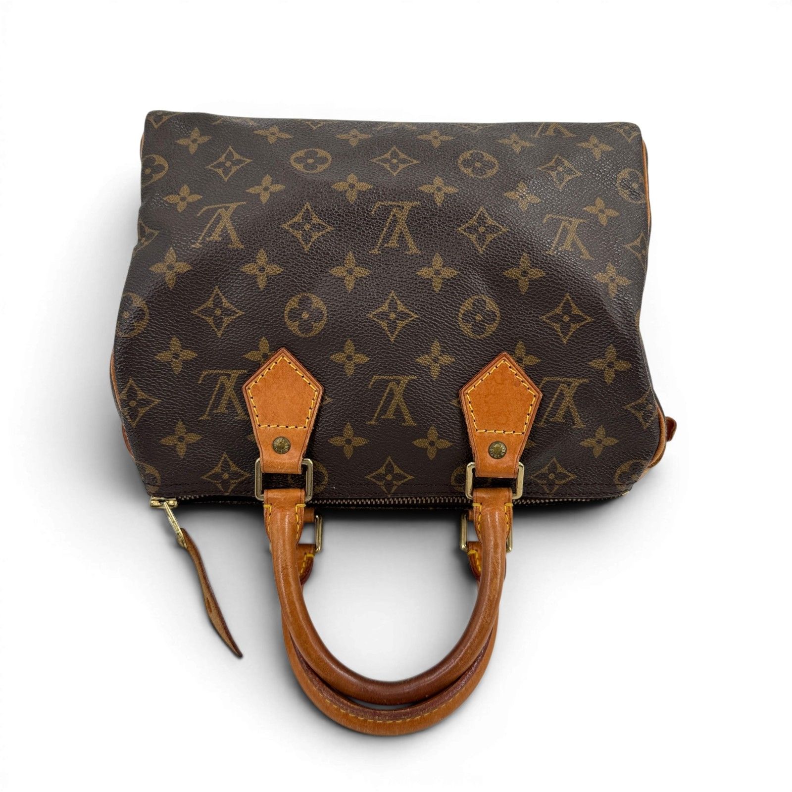 LOUIS VUITTON スピーディ25 モノグラム ブラウン ミニボストンバッグ 