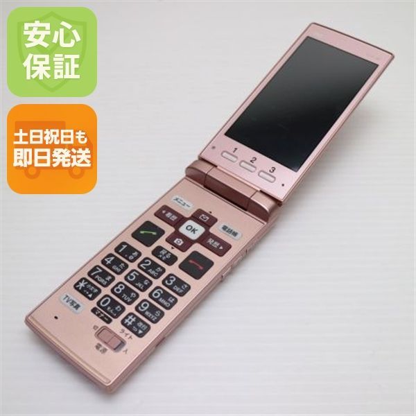 良品中古 au KYF36 かんたんケータイ ピンク 即日発送 ガラケー