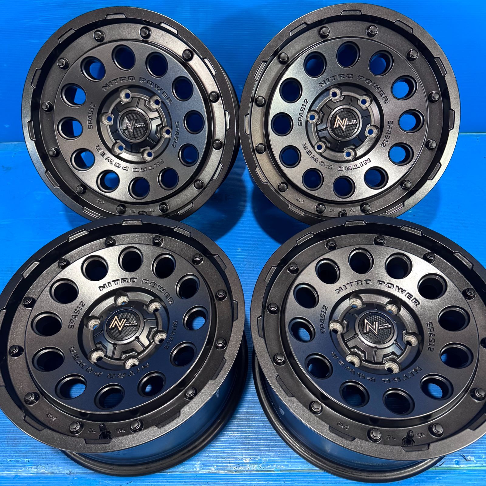 極上品 H12 ショットガン 17インチ 8J+20 6H 139.7 バレルブラック 4本 150プラド ハイラックス FJクルーザー SHOTGUN