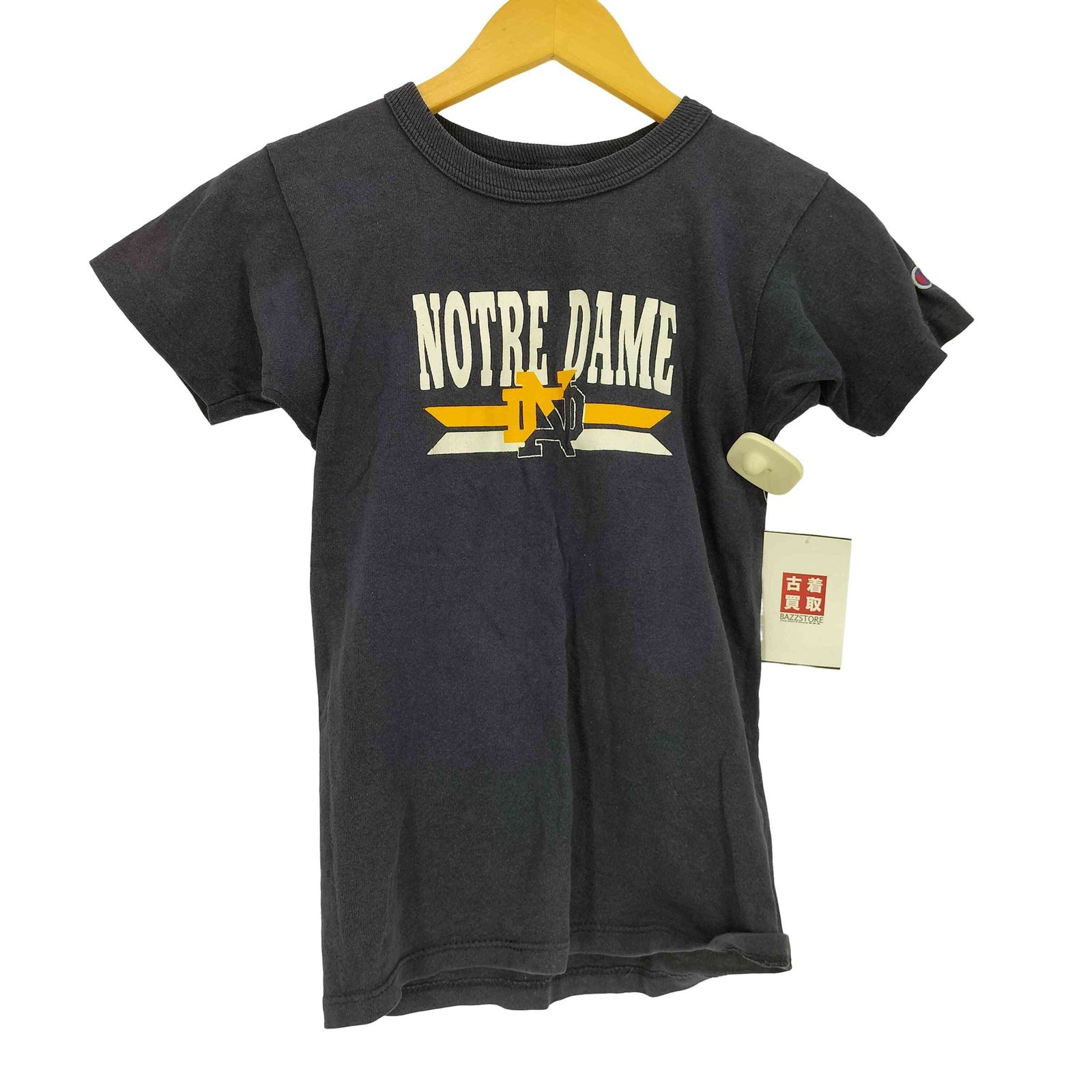 チャンピオン Champion 袖シングル NOTRE DAME クルーネックTシャツ