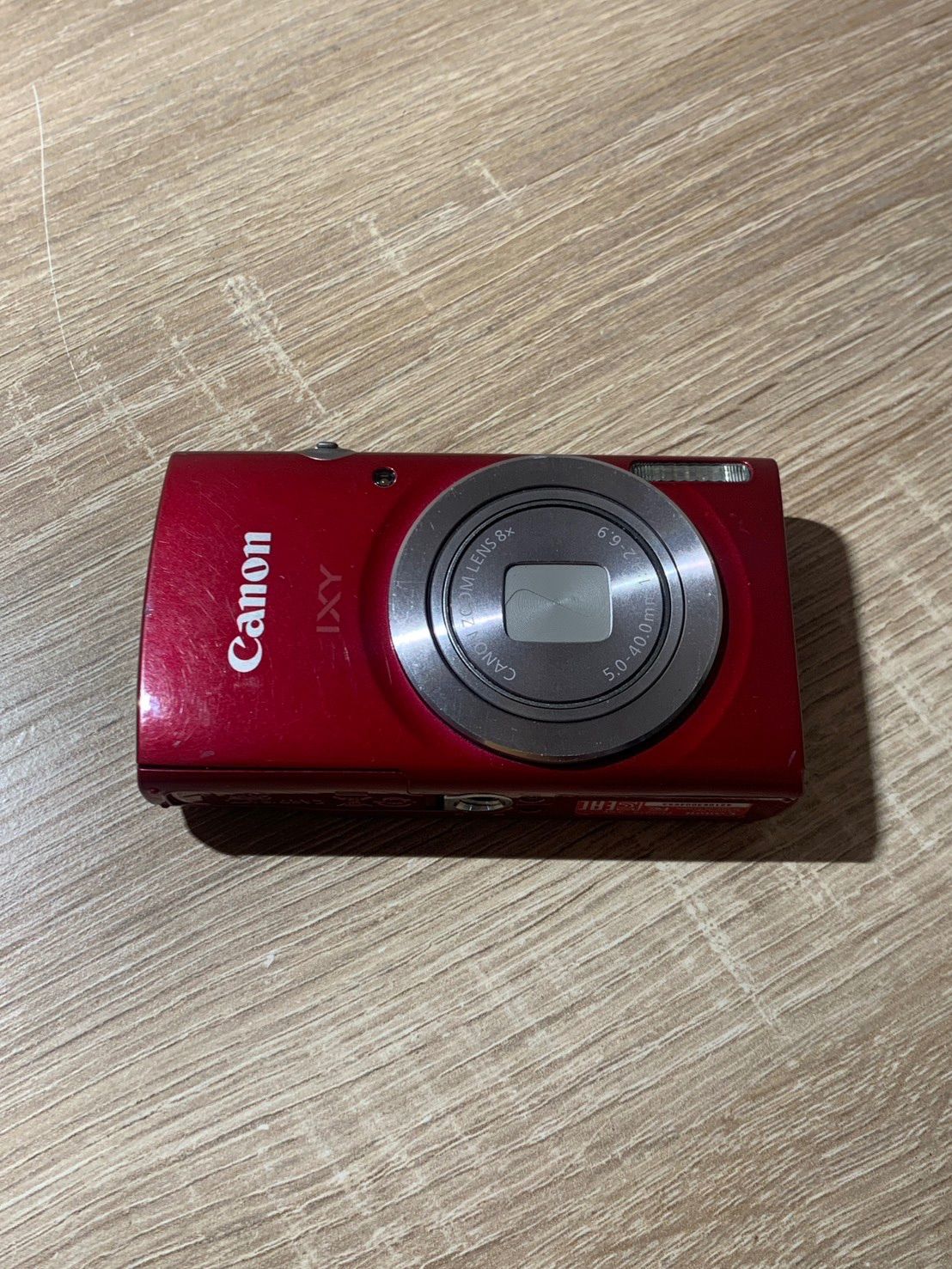 1263 Canon IXY 180 レッド ジャンク品 デジカメ【ネ】