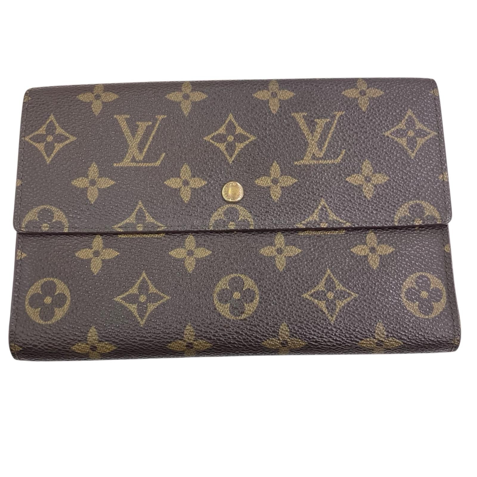 【送料込】LOUIS VUITTON（ルイ・ヴィトン） 二つ折り財布 モノグラム 186005 LOUIS VUITTON ルイ・ヴィトン 財布 モノグラム ブラウン