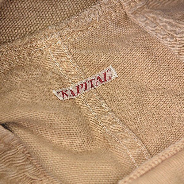 キャピタル サルエル ヌーベル パンツ 1/S ベージュ KAPITAL｜24k1210