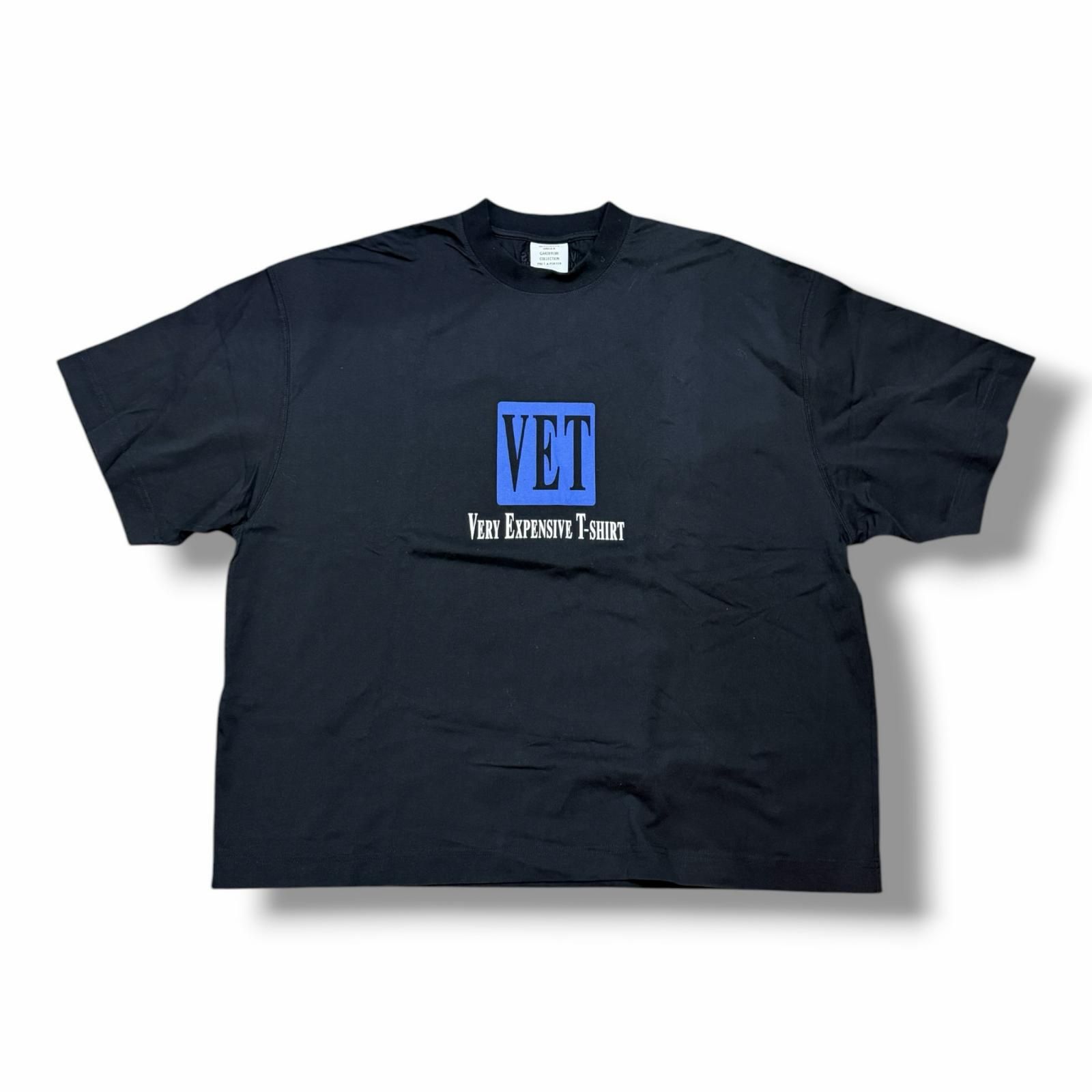 VETEMENTS VET ロゴプリントTシャツ 半袖 Tシャツ ヴェトモン ブラック 