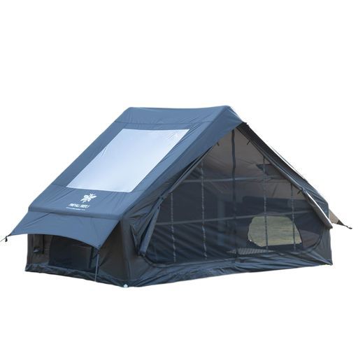 PINEVALLFIREFLYインフレータブルテントエアーテント300x210x200cm約6.3m21?4人用煙突穴付きTPU天窓ダブルレイヤー門?(網戸付き