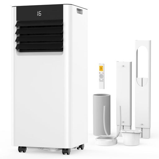 EUHOMY【2026新型猛暑対応15分急速冷却】スポットクーラー2.3kw家庭用クーラー工事不要6-8畳冷房/除湿/送風2段階風量タイマー機