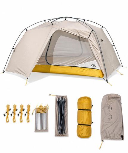 【iClimb(アィクライム)】キャンプテントドームテント2人用軽量約2.28kg外ポール構造雨の日も設営しやすいプレベントポールで室