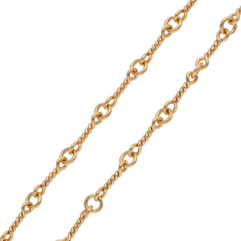 クロムハーツ 22K NECKCHAIN T20/ツイストチェーン20inch ゴールド