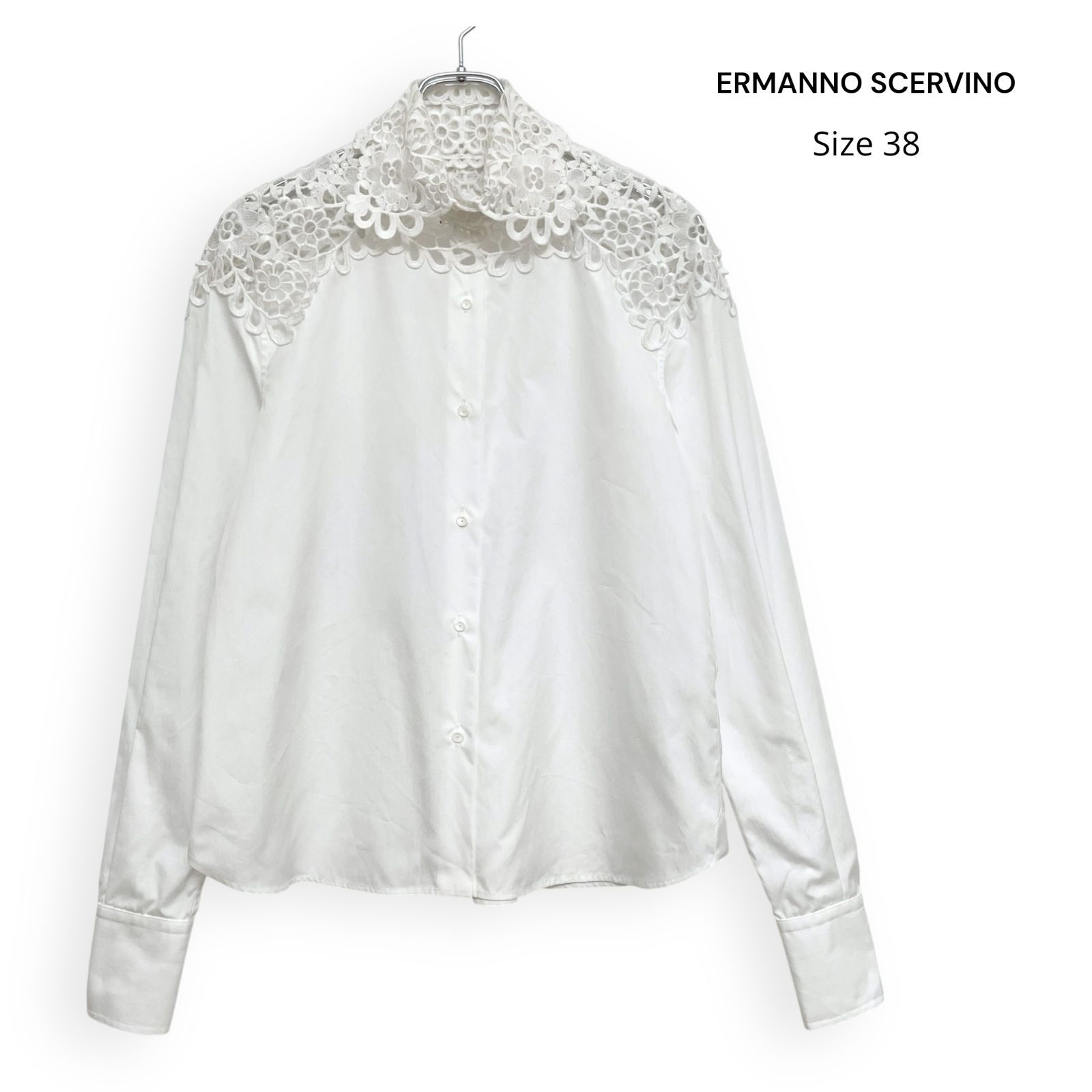 ERMANNO SCERVINO エルマンノ シェルヴィーノ レース 刺繍 ブラウス