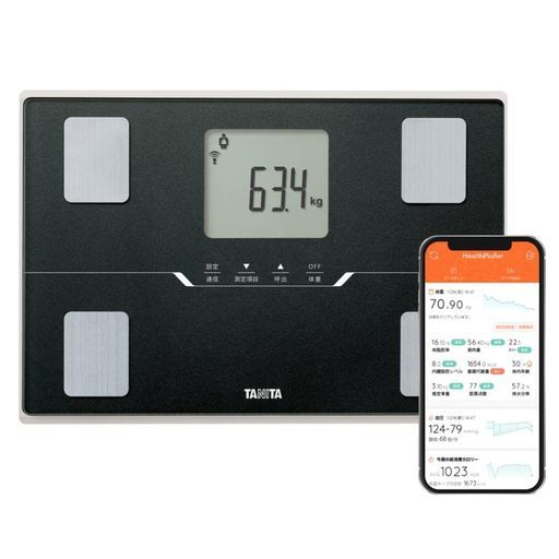 タニタ体重計体組成計スマホ連動ヘルスメーターBC-768ブラック【体脂肪率/内臓脂肪レベル/筋肉量/基礎代謝量/体内年齢/推定骨量