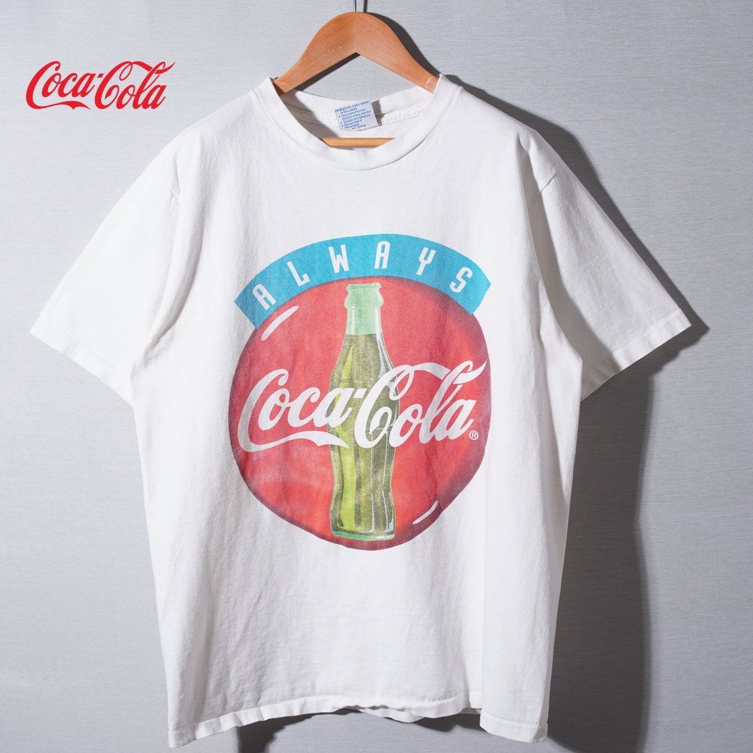 90s USA製 コカコーラ Coca Cola Tシャツ L ホワイト ヴィンテージ