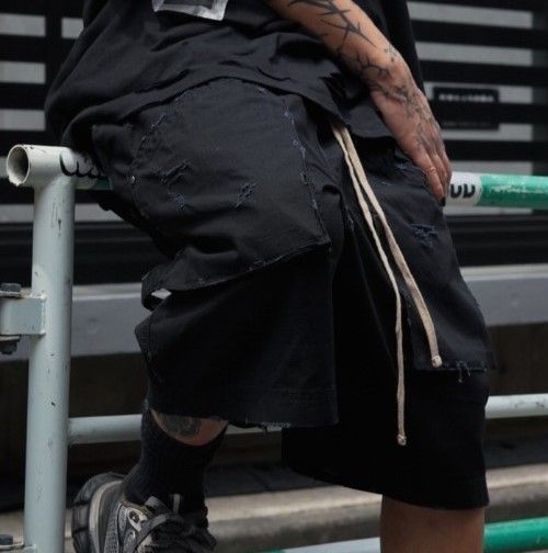 FR(13)NDS フレンズ 24SS RIP SHORTS ダメージ加工 コットンリップス 